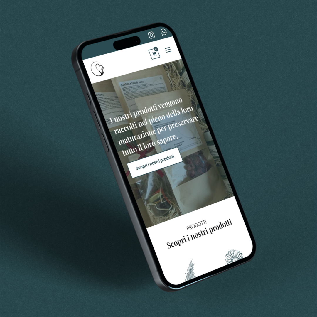 Foto della versione mobile dell'homepage di Love yourself